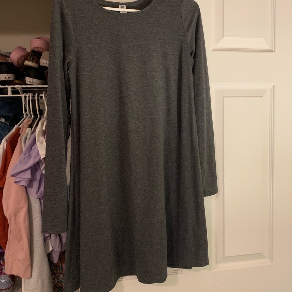 Grey swing/ straight dress